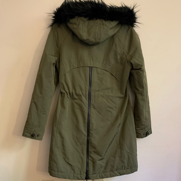 Zara Olive Green Small Parka - Picture 2 of 8